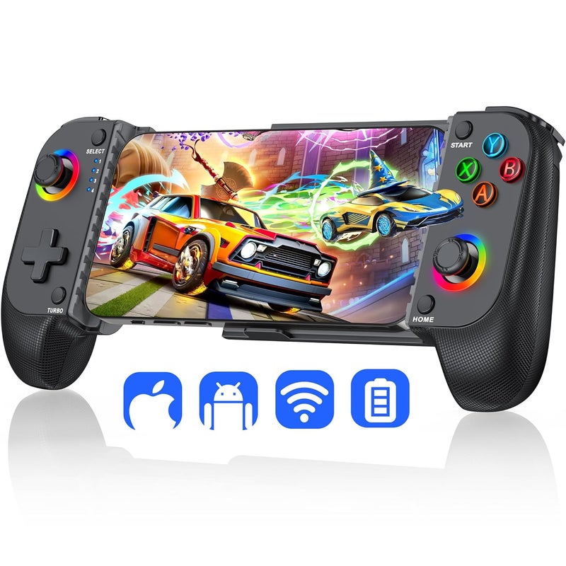 NinjaPlusOX Wireless Phone Controller for iPhone/Android with Hall Joystick, Moblie Controller for iPhone Support Xbox Game Pass, Steam Link, Call of Duty, Roblox, Handheld Gaming Gamepad Support Phone Case - Image 1